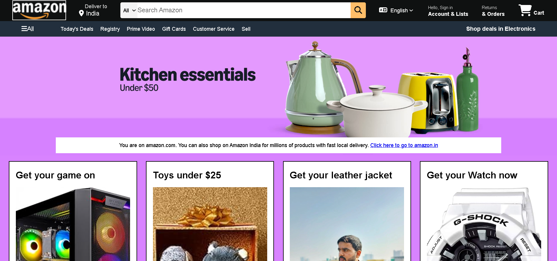 Amazon Clone Screenshot